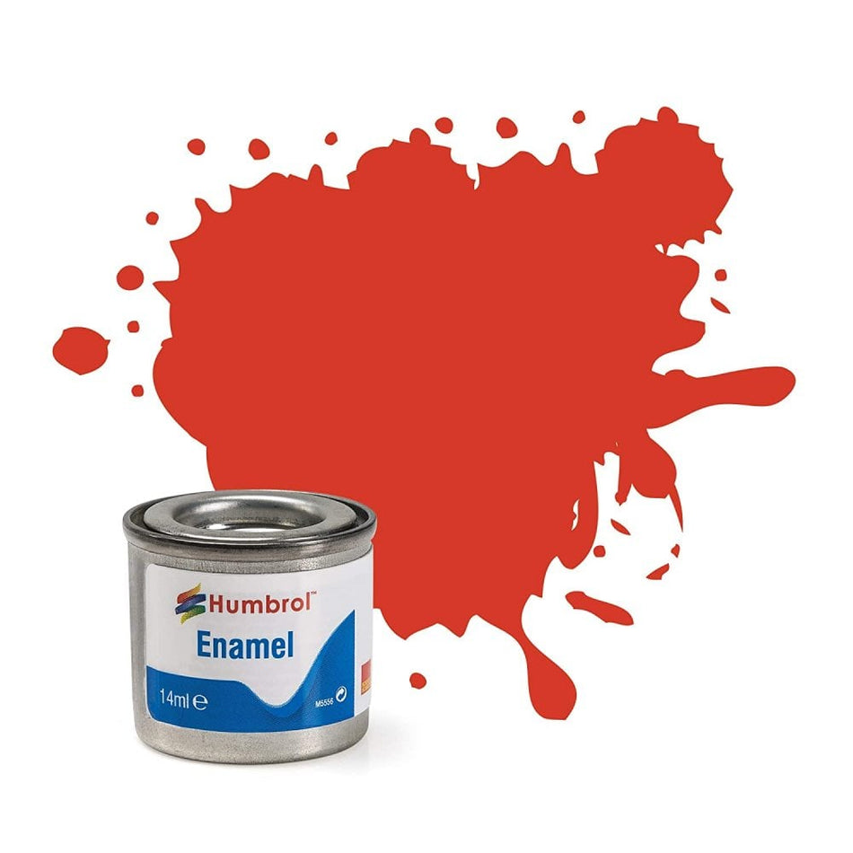 174 Signal Red Satin Enamel Paint 14ml