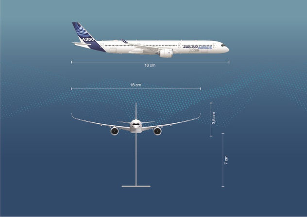 Airbus A350-1000 House Colours Livery 1:400 Diecast Model Aircraft