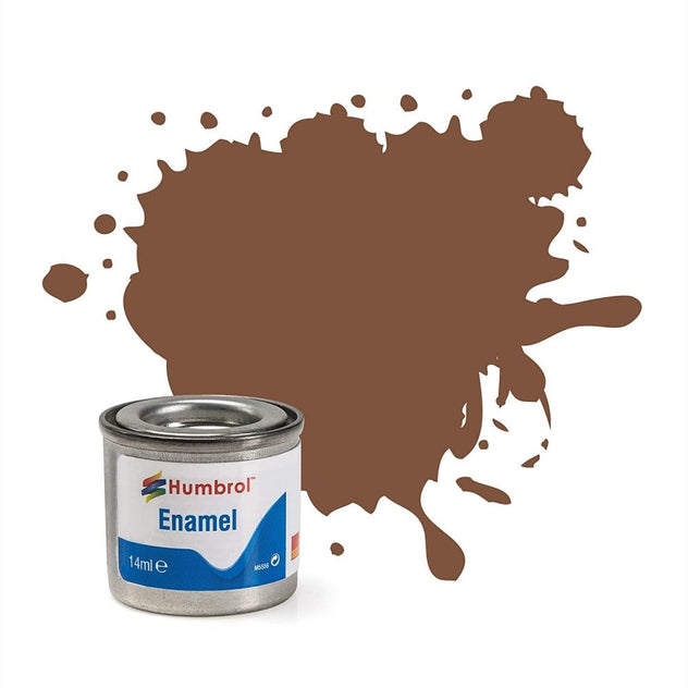 Humbrol 186 Brown Matt Enamel Paint 14ml