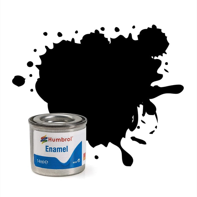 Humbrol 33 Black Matt Enamel Paint 14ml