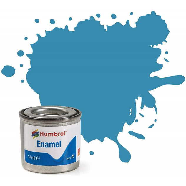 Humbrol 48 Mediterranean Blue Gloss Enamel Paint 14ml