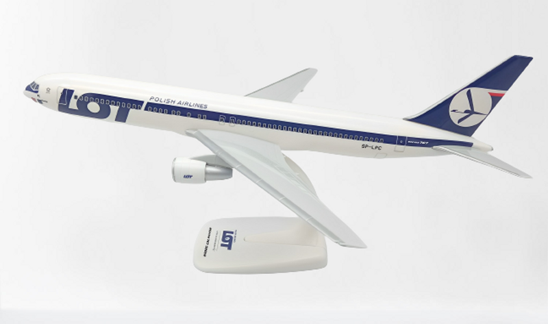 PPC LOT Polish Boeing 767-300 Plastic Model - 1/200 Scale