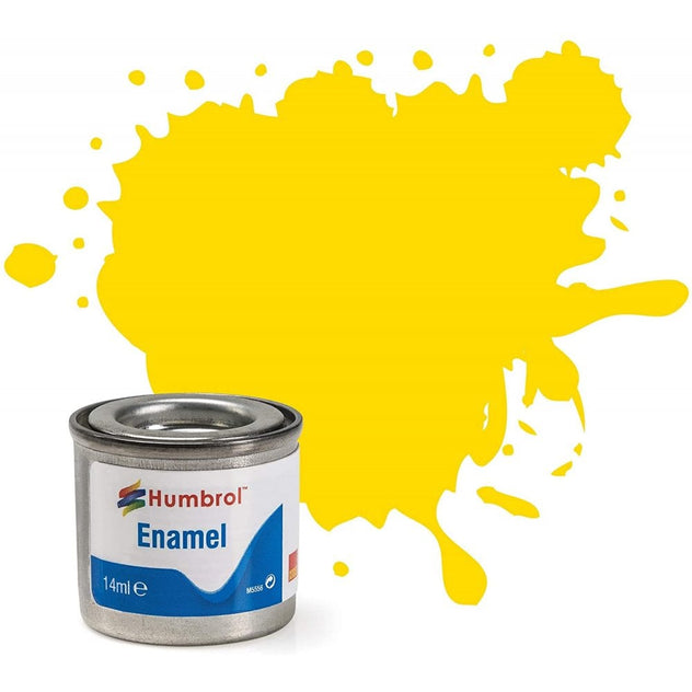 Humbrol 69 Yellow Gloss Enamel Paint 14ml