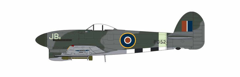 Hawker Typhoon Mk.IB, PD521, JB II, Wing Commander John Robert Baldwin, No.146 Wing, Deurne (Antwerp) RAF Air Base (B.70), October 1944. (B)