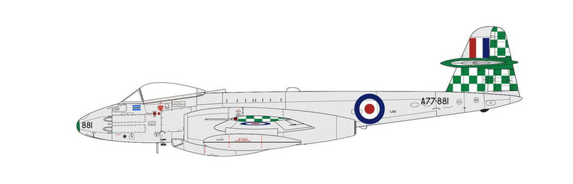 Gloster Meteor F.8, No. 77 Squadron, RAAF Williamtown, Royal Australian Air Force, 1955. (A)