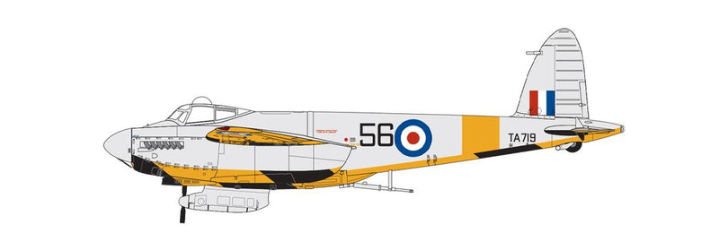 de Havilland Mosquito TT.35, No.3 Civilian Anti-Aircraft Co-Operation Unit (CAACU), Royal Air Force Exeter, Devon, England, 1955. (B)