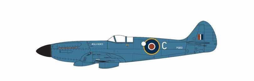 Supermarine Spitfire PR.XIX, Rolls-Royce Heritage Flight, East Midlands Airport, England, 2024 ©