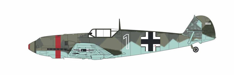 Messerschmitt Bf109E-4, Red 1, Hptm. Rolf Pingel, 2./Jagdgeeschwader 53, Rennes, France, late-May 1940. (A)
