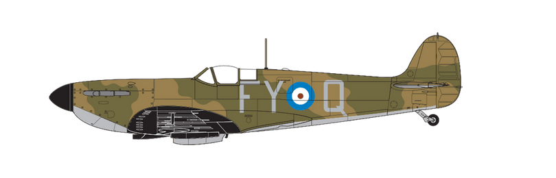 Supermarine Spitfire Mk.I No. 611 (West Lancashire) Squadron, Royal Air Force Duxford, Cambridgeshire, England, autumn 1939. (B)