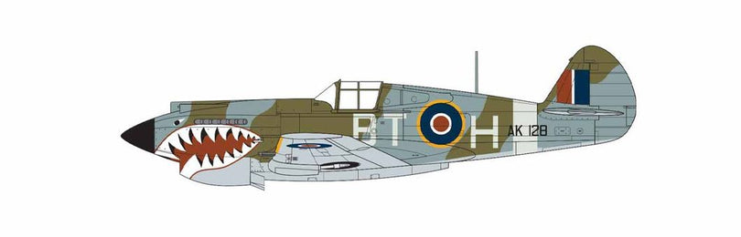 Curtiss Tomahawk Mk.II, No. 1686 Bomber (Defence) Training Flight, Royal Air Force Hixon, Staffordshire, England, 1943. (A)