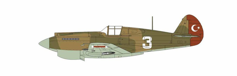 Curtiss Tomahawk Mk.II, Ex-RAF, allocated to XIV Battallion, 3rd Regiment, Turkish Air Force, 1941. (B)