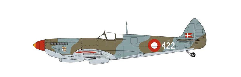 Supermarine Spitfire Mk.IXe, No.5 Eskadrille, Royal Danish Air Force, Air Base Karup, Mid-Jutland, Denmark 1947. (B)