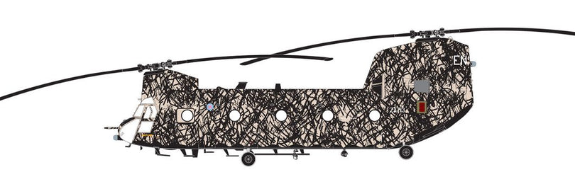 Boeing Chinook HC.1 (Late), ZA713/EN, No. 7 Squadron, Operation Granby/Desert Storm, Gulf region, May 1991. (A)