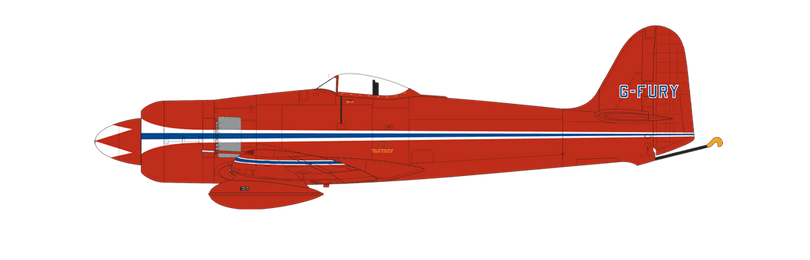 Hawker Sea Fury FB.11, G-FURY, UK, 1981. (B)