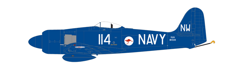 Hawker Sea Fury FB.11, No.724 Squadron, Royal Australian Navy. Naval Air Station Nowra, New South Wales, Australia, 1961-62. (C)
