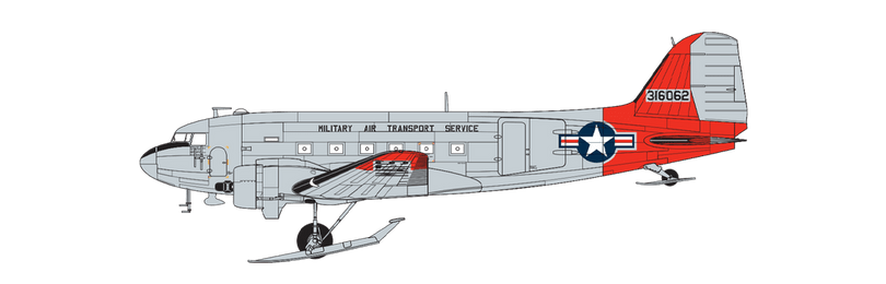 Douglas C-47D Skytrain, 43-16062 Military Air Transport Service (MATS), Isachsen Airstrip, North West Territory, Canada, 9th October 1949 (B)