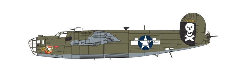 Consolidated B-24D-25-CO Liberator, 41-24290 'Hell's Belle', 400th Bomb Squadron, 90th Bomb Group, Fifth Air Force, United States Air Force, Iron Range Airfield, Queensland, Australia, mid-1943 (B)