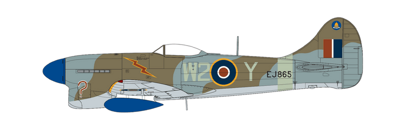 Hawker Tempest Mk.V Post War, No.80 Squadron, Royal Airforce Wunstorf (formerly Advanced Landing Ground B-11) Germany, 1946. (B)