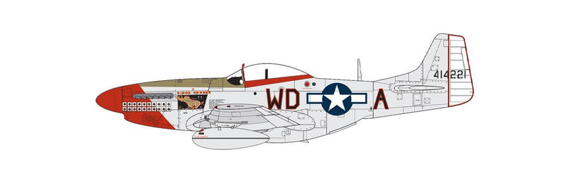 North American P-51D-10-NA Mustang, 'Ridge Runner III' flown by Major Pearce W. McKennon, 4th Fighter Group, 335th Fighter Squadron, Eighth Air Force, United States Army Air Force, Royal Air Force Debden, Essex, England, 1944. (B)