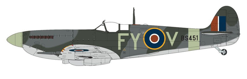 Supermarine Spitfire Mk.IXc, Aircraft flown by F/Lt. František Vancl, No. 611 Squadron, Royal Air Force Biggin Hill, England, December 1942. (B)