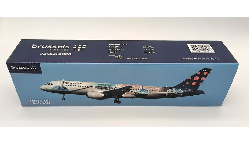 PPC Holland Brussels Airlines Airbus A320 Atomium Livery 1:100 Plastic Model Aircraft
