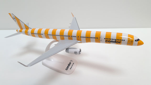 PPC Condor Boeing 757-300 Sun Yellow Stripe 1:200 Scale Plastic Model Aircraft