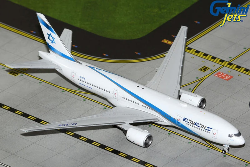Gemini Jets EL AL Boeing 777-200ER 1:400 Diecast Model Aircraft - 4X-ECB - GJELY2300