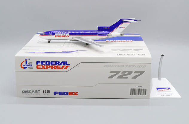 JC Wings Boeing 727-100 FedEx N115FE Polished Livery 1:200 Diecast Model Aircraft