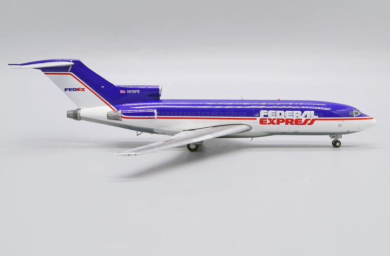 JC Wings Boeing 727-100 FedEx N115FE Polished Livery 1:200 Diecast Model Aircraft
