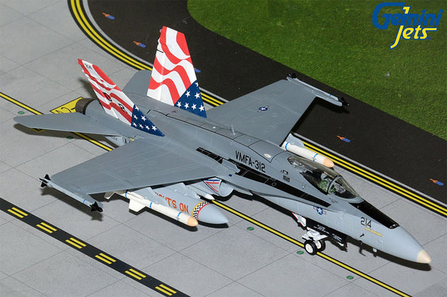 Gemini Jets F/A-18 Super Hornet USAF VMFA-312 United States Marine Corps Diecast - 1/72 - GAUSM1000