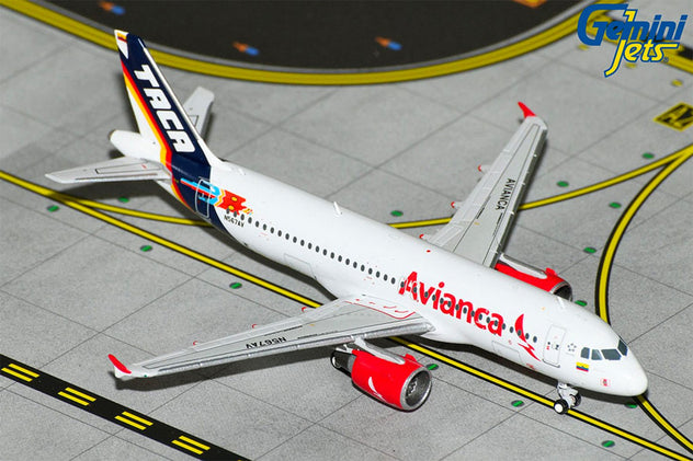 Gemini Jets Avianca TACA Retro A320 1:400 Diecast Model Aircraft - N567AV - GJAVA2190