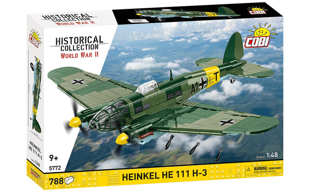Cobi Heinkel He 111 H-3 1/48 Scale Aircraft Brick Kit - 788 Pieces (5772)