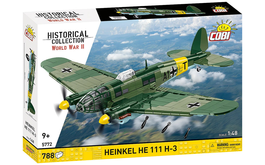 Cobi Heinkel He 111 H-3 1/48 Scale Aircraft Brick Kit - 788 Pieces (5772)