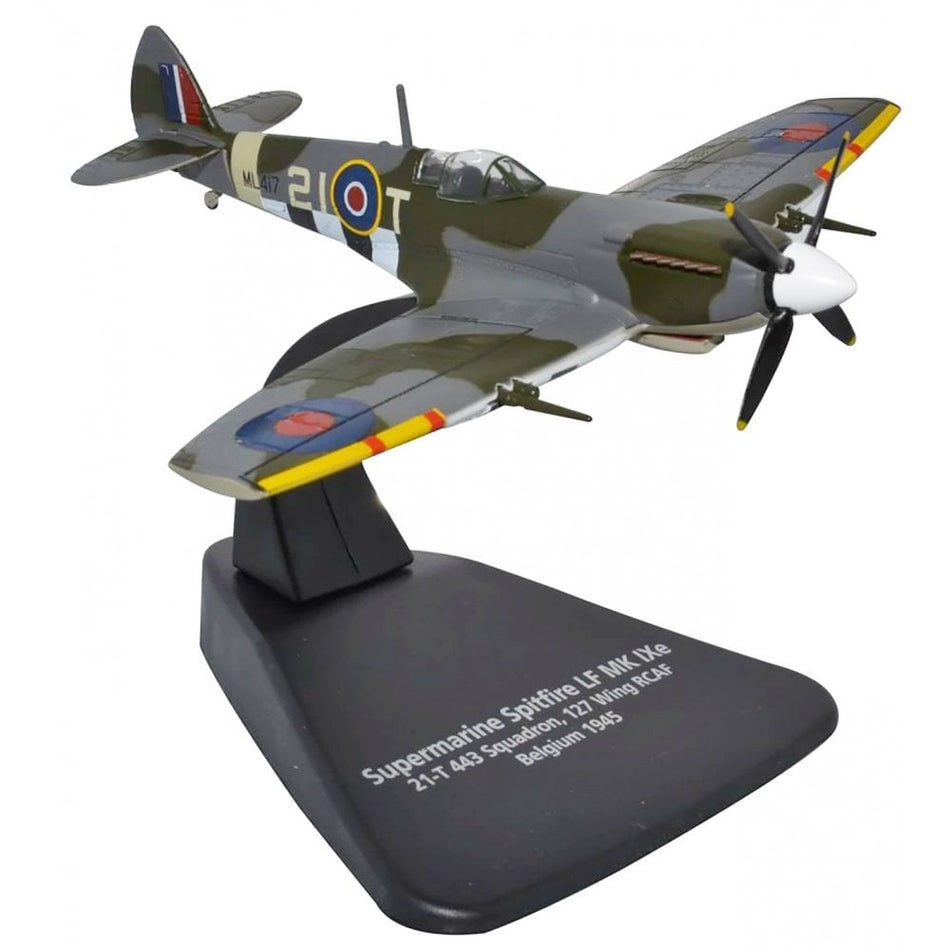 Oxford Diecast Spitfire Mk IXE 443 Sqn RCAF 1:72 Scale Diecast Model Aircraft - AC098
