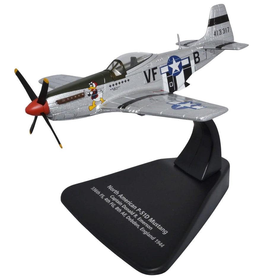 Oxford Diecast P-51D Mustang 1:72 Diecast Model Aircraft - Capt. D.R. Emerson AC126