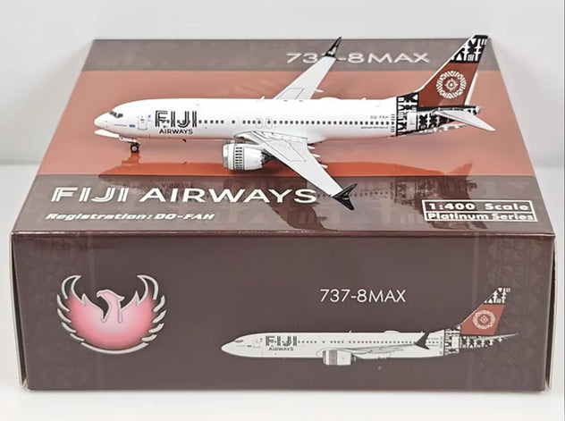 Phoenix Fiji Airways Boeing 737 MAX 8 1:400 Diecast Model Aircraft - DQ-FAF