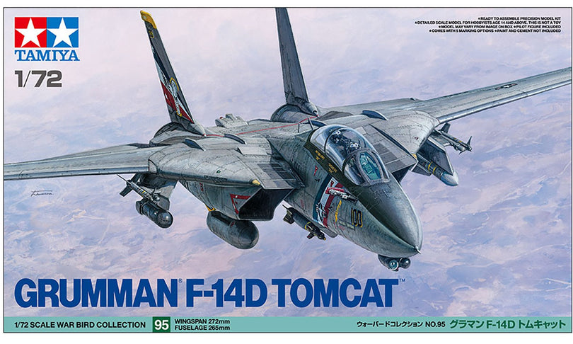 Tamiya Grumman F-14D Tomcat 1:72 Plastic Kit