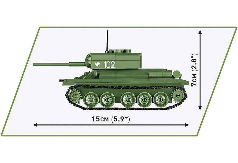 Cobi T-34-85 Soviet Tank 1:48 Scale Brick Kit (2716) - 286 Pieces