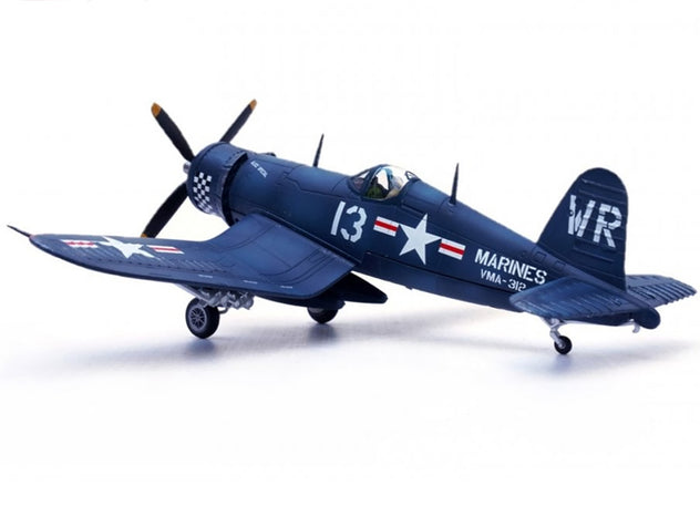 Panzerkampf F4U-4 Corsair WR-14 VMF-312 Korea 1950 1/72 Diecast Model Aircraft - PAN14619LC