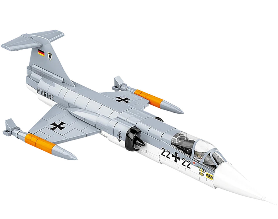 Cobi F-104 Starfighter German Air Force 1:48 Scale Aircraft Brick Kit - 420 Pieces (5907)