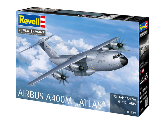 Revell Airbus A400M Atlas Luftwaffe 1:72 Plastic Model Aircraft Kit