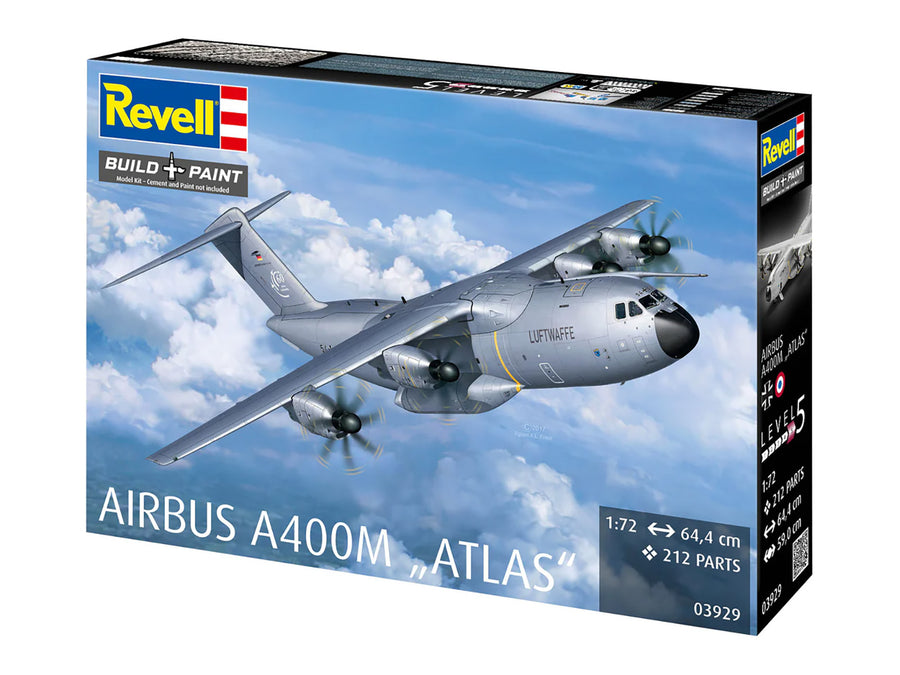 Revell Airbus A400M Atlas Luftwaffe 1:72 Plastic Model Aircraft Kit