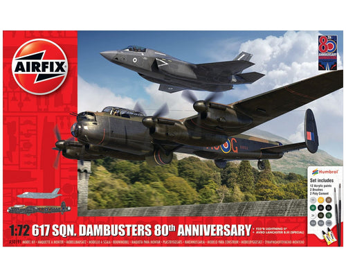 Airfix 617 Sqn. Dambusters 80th Anniversary - Gift Set 1:72 Plastic Kit with paints