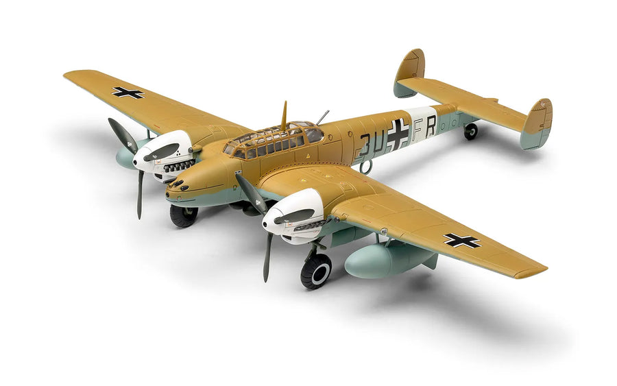 Airfix Messerschmitt Bf110E/E-2 TROP 1:72 Plastic Model Aircraft Kit
