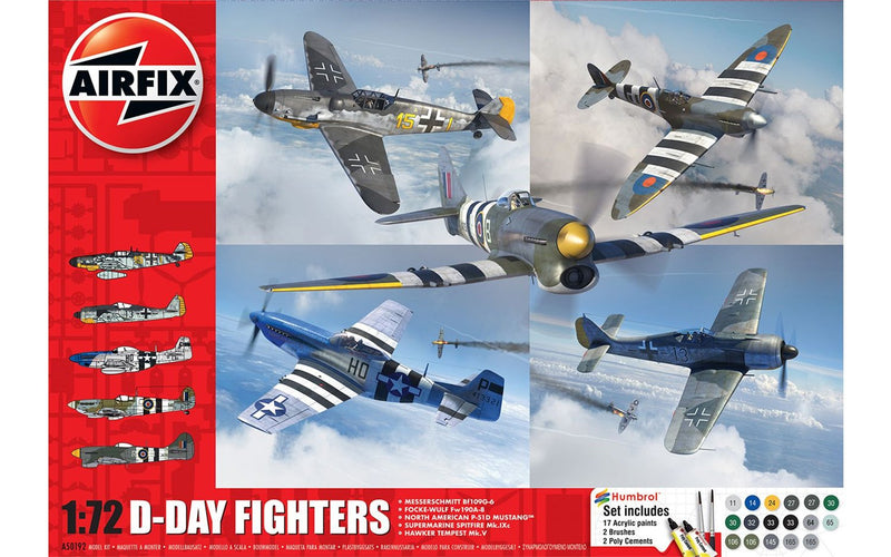 Airfix D-Day Fighters Gift Set 1:72 Plastic Kit with paints