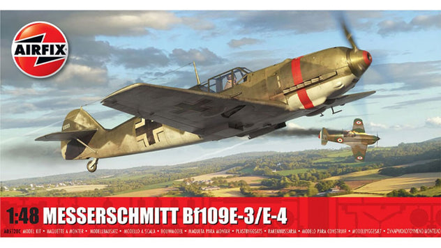 Airfix Messerschmitt Bf109E-3/E-4 1:48 Plastic Model Aircraft Kit