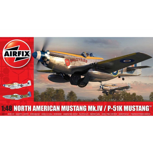 Airfix North American Mustang Mk.IV / P-51K 1:48 Plastic Model Kit