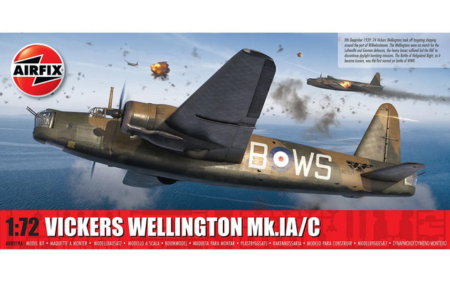 Airfix Vickers Wellington Mk.IA/C 1:72 Plastic Model Aircraft Kit