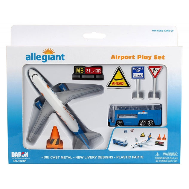 Daron Allegiant Airport Diecast Model Aircraft Play Set