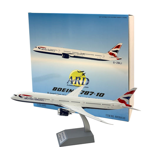 ARD Models British Airways Boeing 787-10 - G-ZBLI Diecast Model - 1/200 - ARDBA130